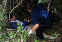 Ebrio motociclista derrapa en la carretera Dzemul-Xcambó