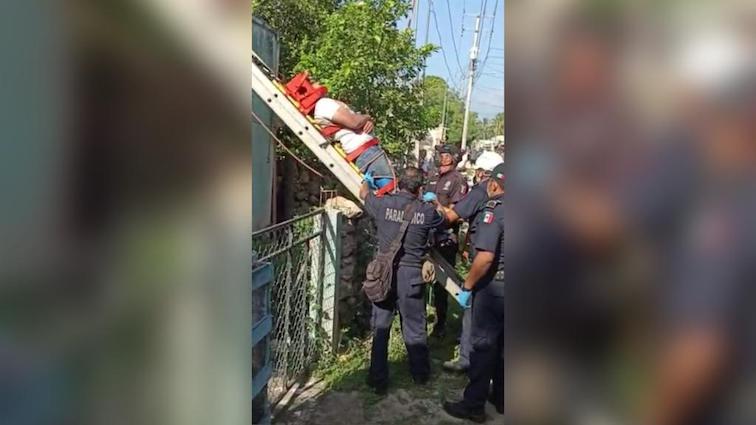 Trabajador cae de un segundo piso y se lleva un buen golpe | Municipios ...