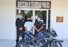 Recuperan moto robada