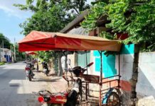 Hilo de rafia se enreda en llanta de mototaxi y se da «duro contra el muro»