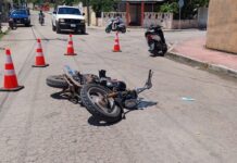 Joven motociclista fue atropellado