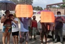 Vecinos se manifiestan, le dicen «no» a la construcción de una antena