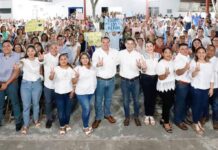 Renán Barrera afianza su liderazgo en visita al interior del Estado