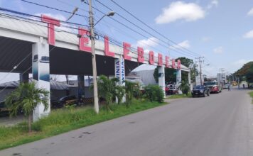 Bomberos de la SSP combaten el nuevo incendio en la Telebodega de Mérida.