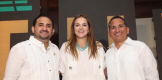 Cecilia Patrón durante la toma de protesta del Consejo Directivo 2026-2027 del Consejo Empresarial Turístico de Yucatán.