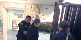 Detienen a presunto ladrón en empresa de Umán.