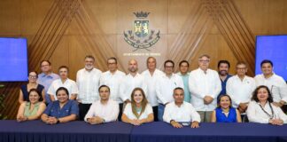 Cecilia Patrón durante la Segunda Sesión del Consejo Consultivo de Presupuesto y Ejercicio del Gasto del Ayuntamiento de Mérida.
