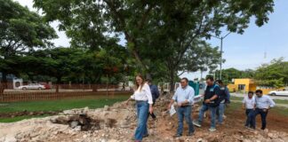Mérida Enchula rehabilita parques en San José Vergel III y Viernes Santo.