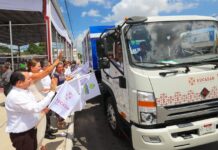 Refuerzan Puntos Mérida Limpia con dos nuevos camiones recolectores
